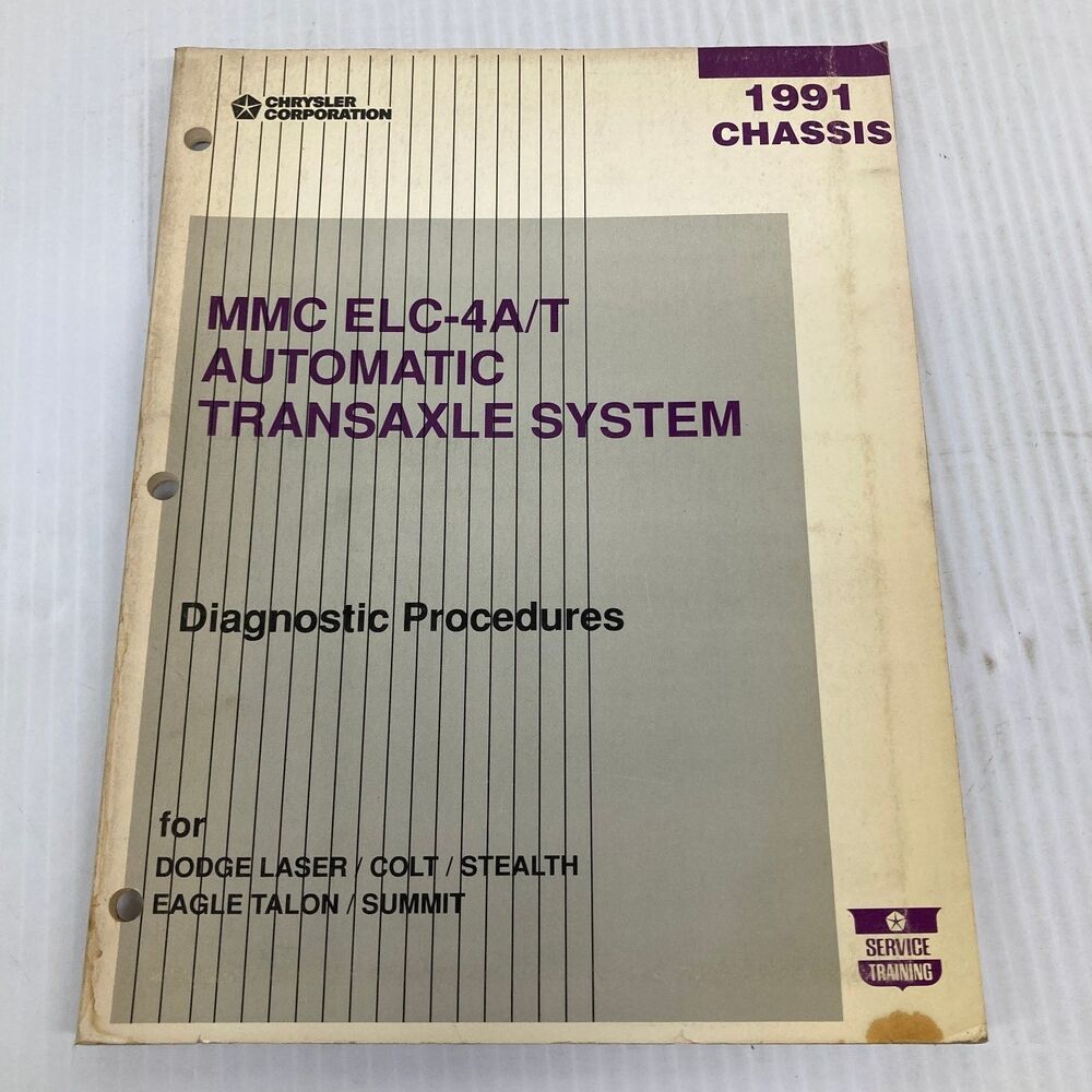 Chrysler MMC ELC-4A/T Transaxle Diagnostic Procedures 1991